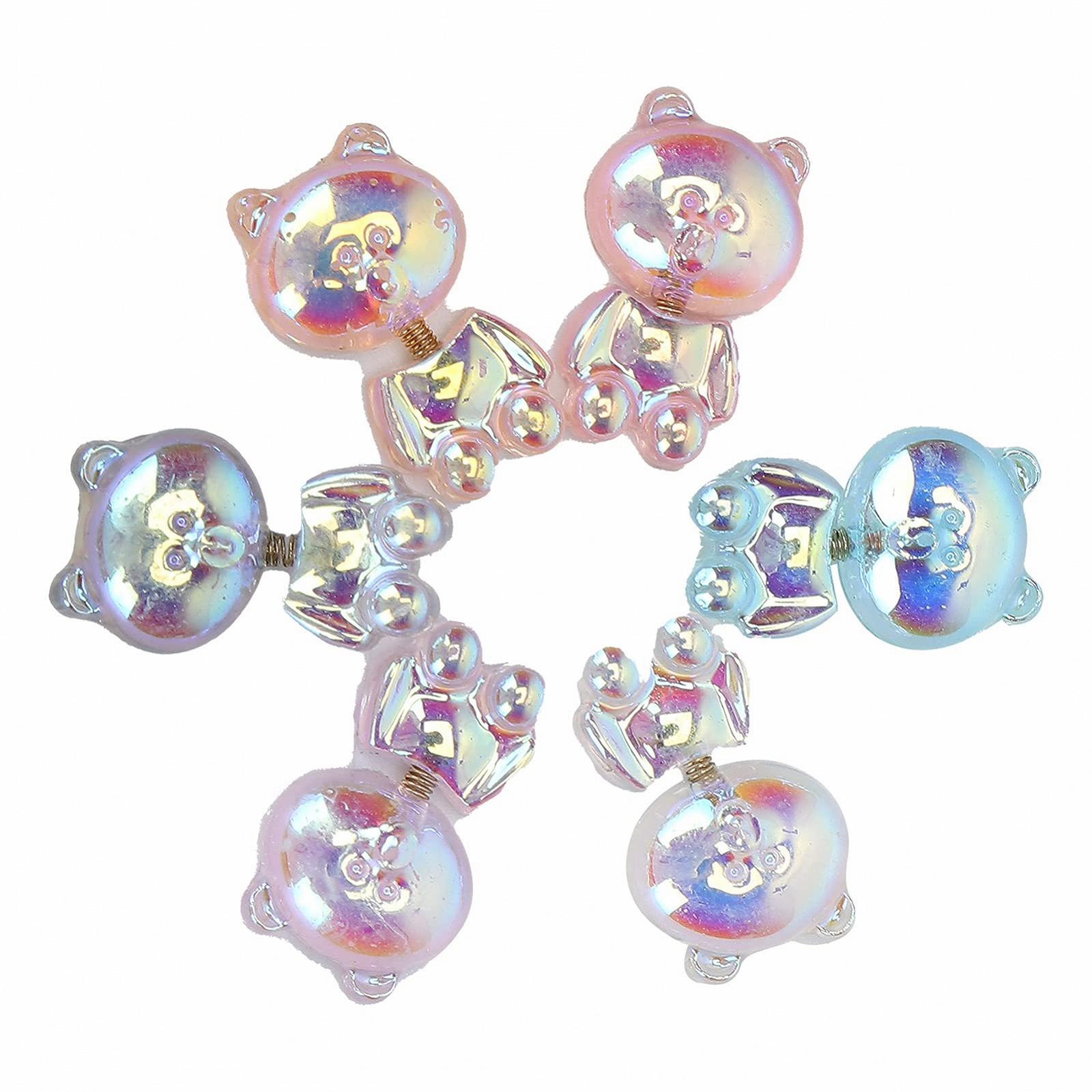 Украшение для ногтей Мишка 3D, Мишка, Аксессуары для ногтей Мягкая и гладкая поверхность, 3D форма мишки, фото №1