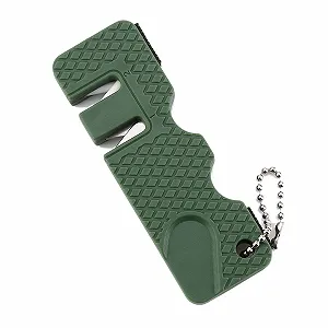 Точильный камень карманный многофункциональный с кольцом для ключей портативный - Фото 1