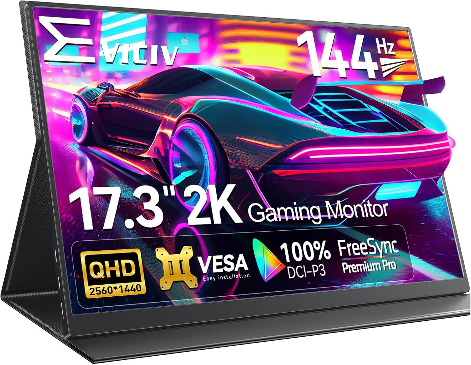 Монітор портативний 17.3" EVICIV 2K IPS 144 Гц, фото №1