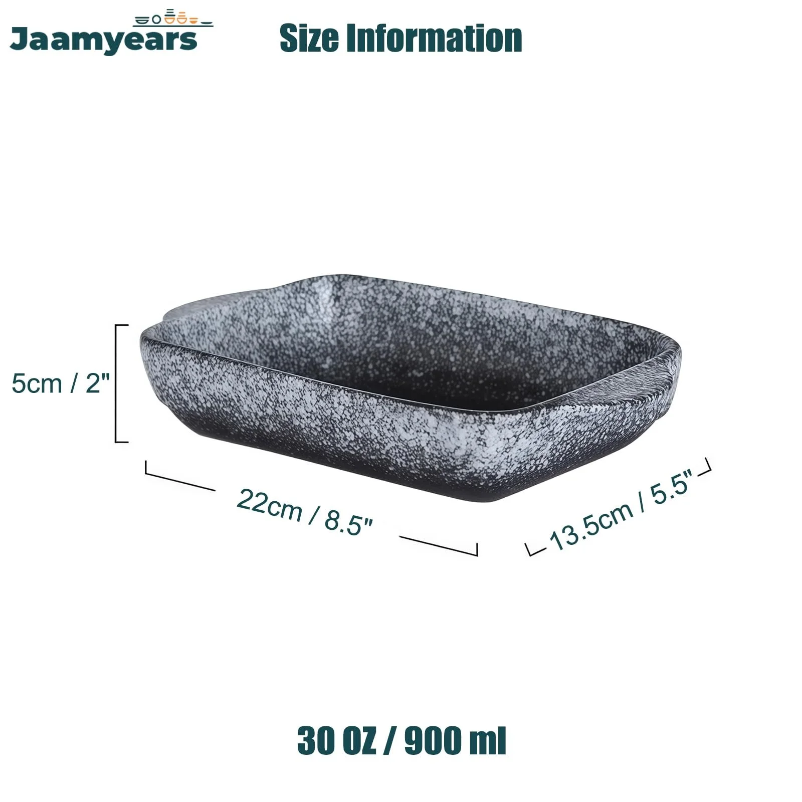 Форма для запікання прямокутна керамічна для лазаньї та запіканок 946 мл, фото №2