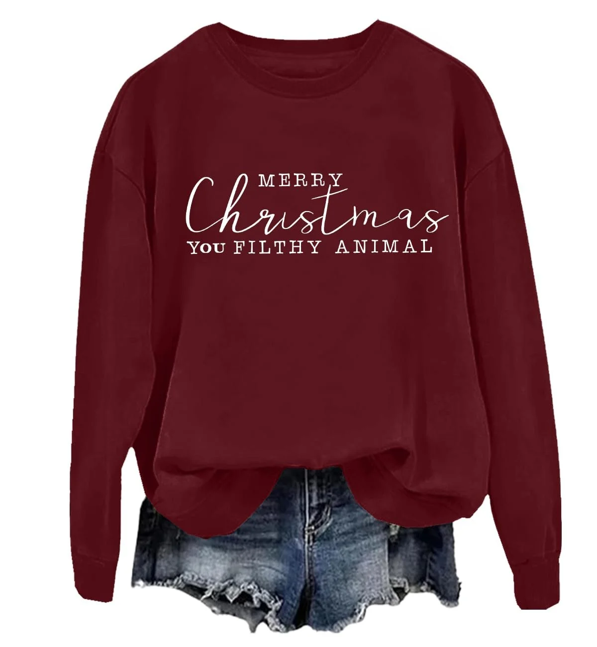 Світшот Merry Christmas You Filthy Animal, фото №1