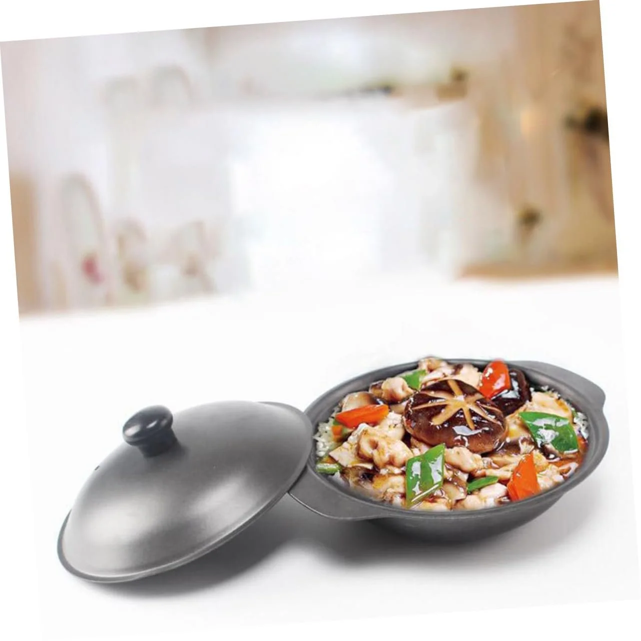 Каструля VILLCASE чавунна з кришкою антипригарна для тушкування, фото №6 Каструля VILLCASE чавунна з кришкою антипригарна для тушкування, фото №6