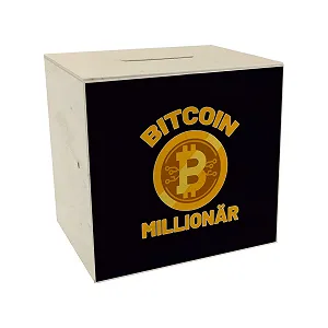 Скарбничка Bitcoin Millionaire Дерев'яна - Фото 1