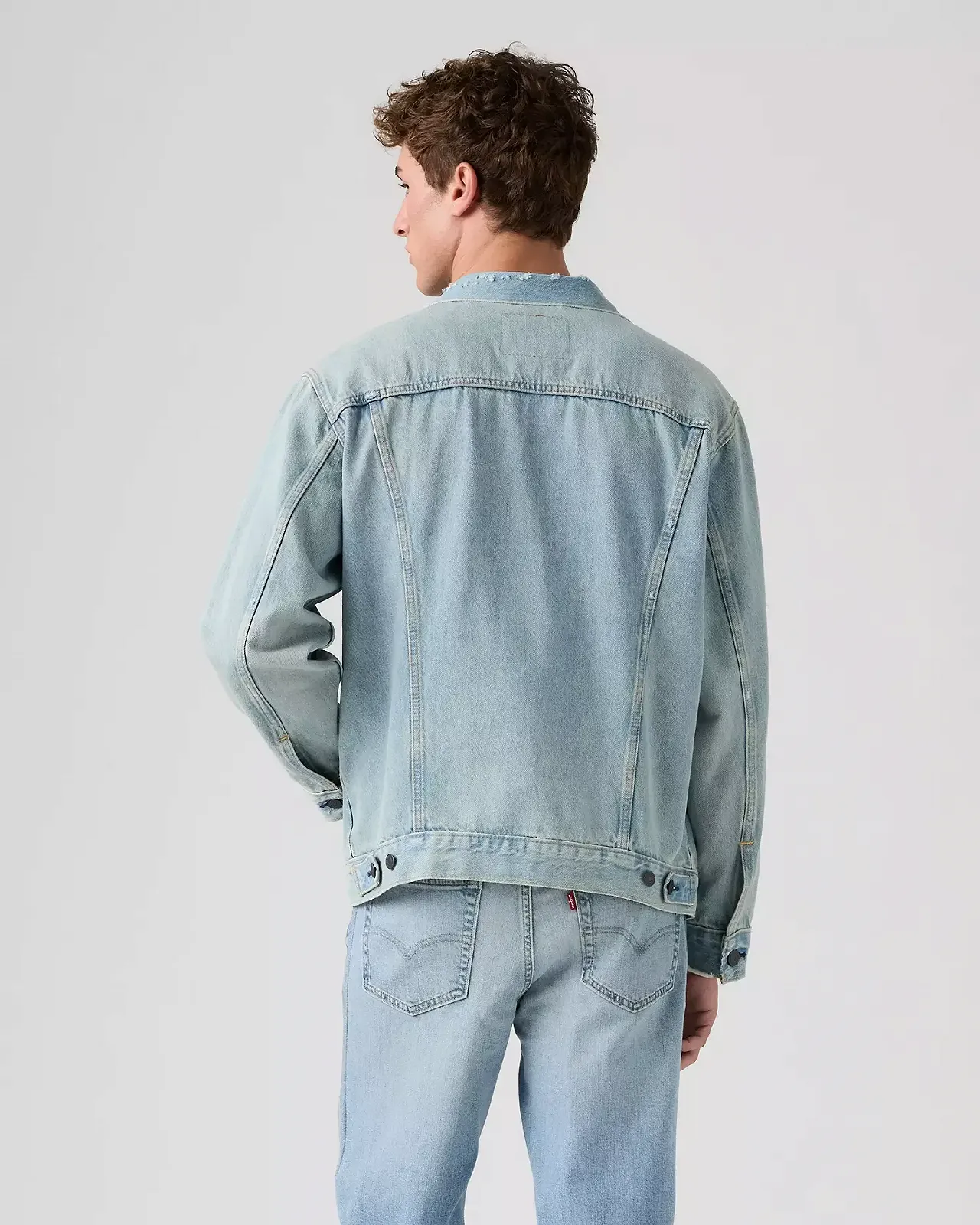 Мужская куртка Levis - Relaxed Fit Trucker Huron Waves - S, фото №3