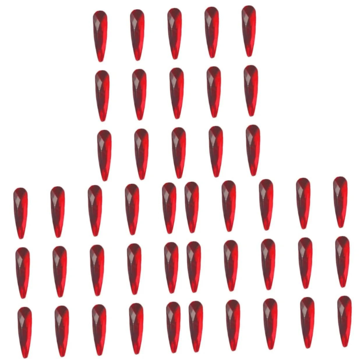 Прикраса FRCOLOR 60 штук Кристали Пласкі стрази Прикраса Самоцвіти Пласкі, фото №1