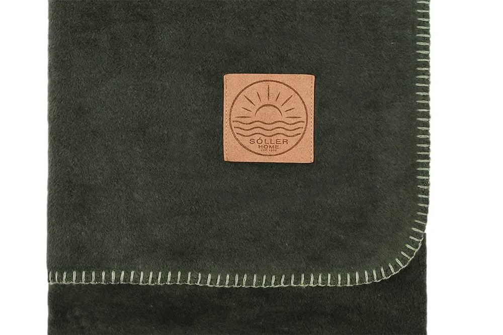 Покрывало Depotex двухстороннее 150 x 200 см, цвет: темно-зеленый - зеленый, фото №4