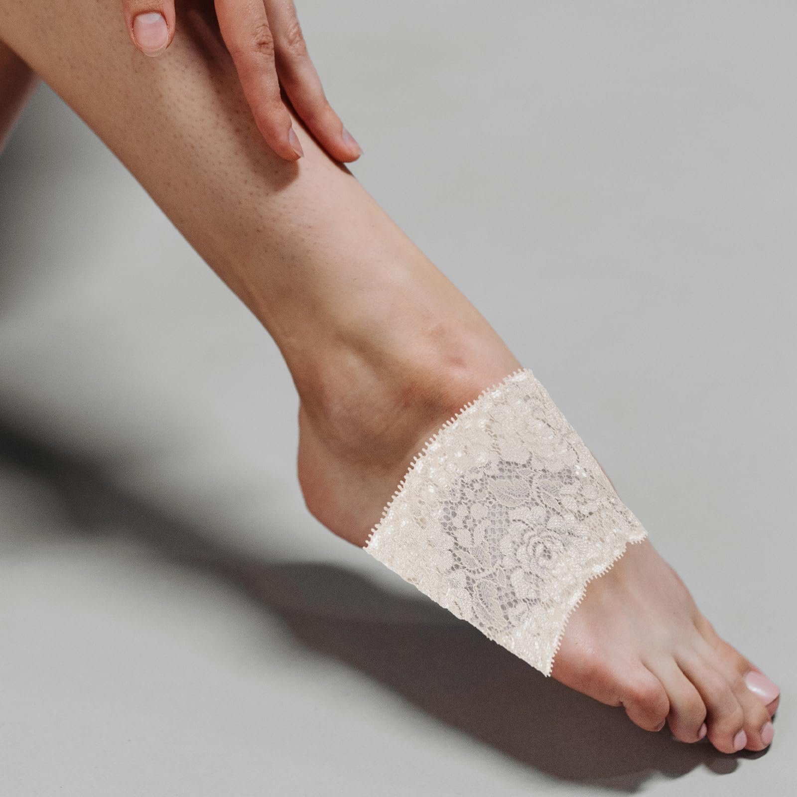 Носки PACKOVE женские полуноски для высоких каблуков, невидимые, с кружевом, открытые - 4 пары, фото №6