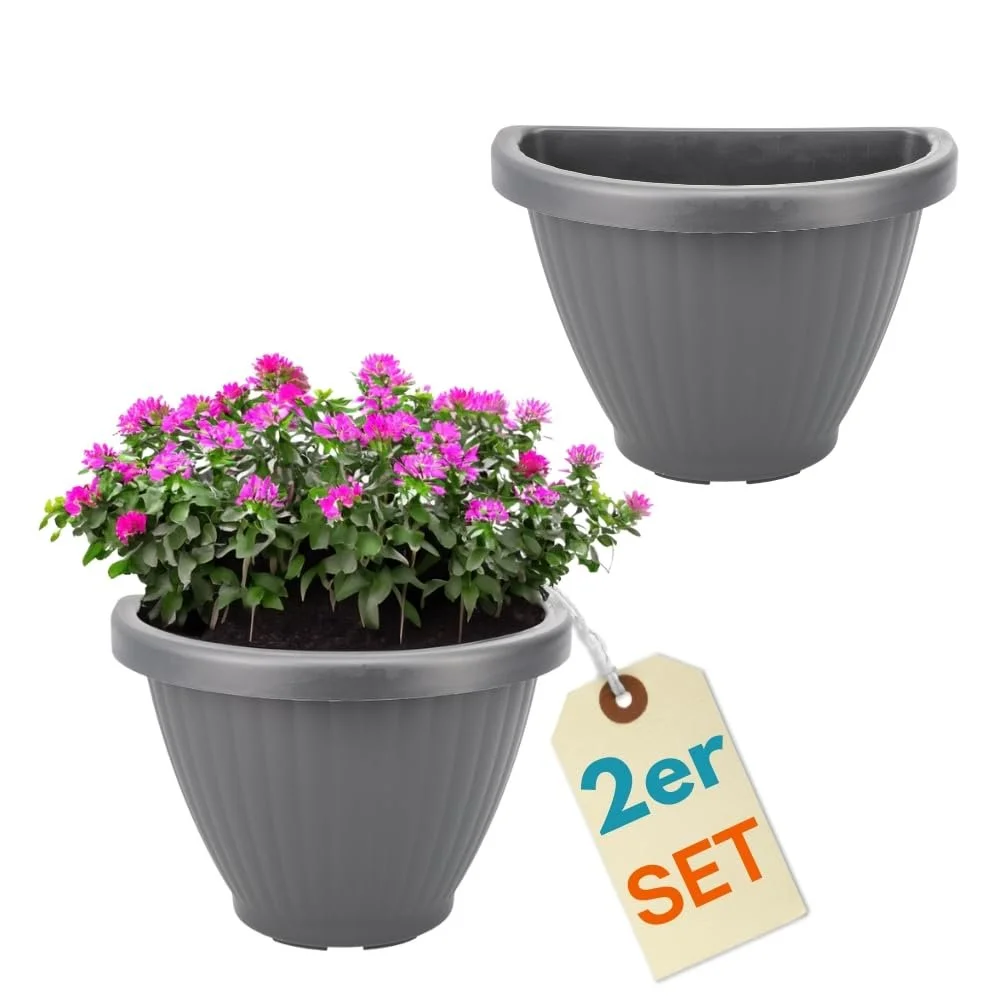 Набір настінних горщиків для квітів GarPet 2 шт. 30 см, фото №1