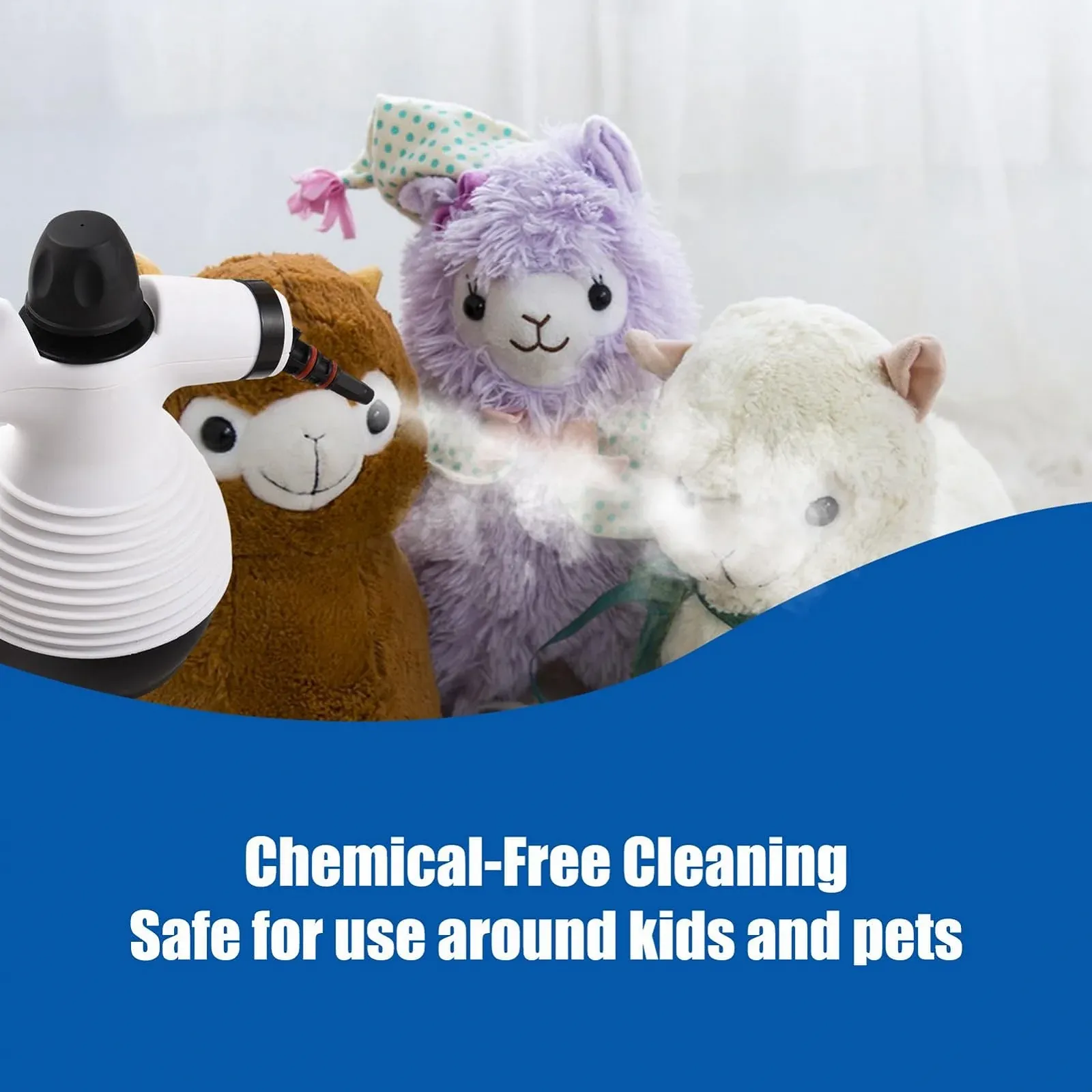 Пароочисник ручний 1000W 15 аксесуарів EU Plug, фото №3