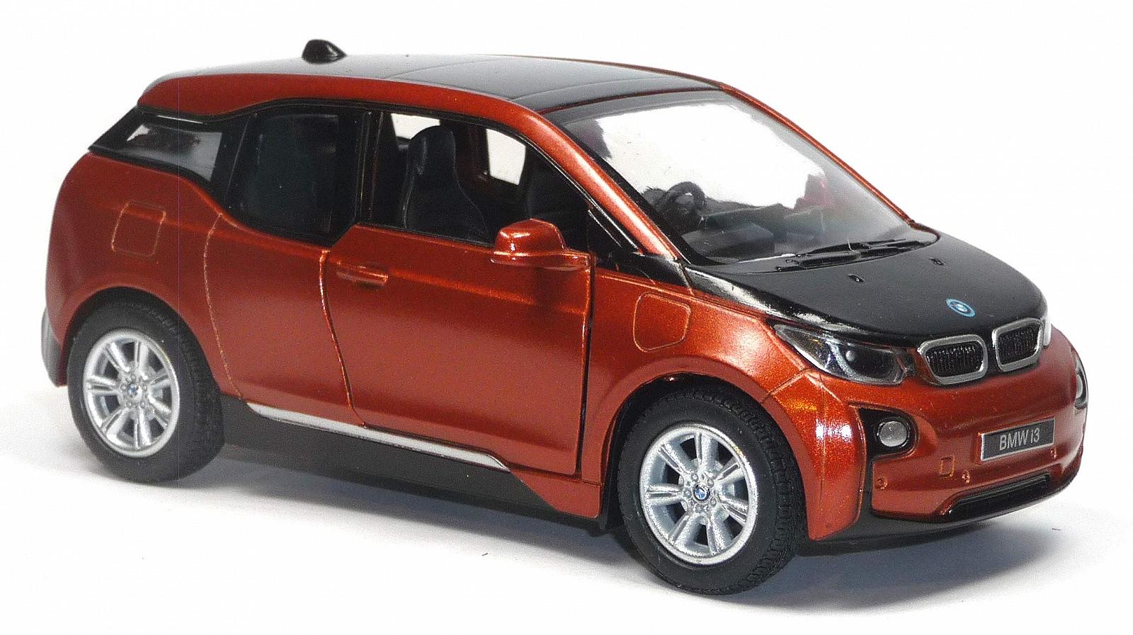 Модель автомобиля Generisch Model i3 Hybrid Vehicle Примерно 12 см Медный оранжевый металлик, фото №2