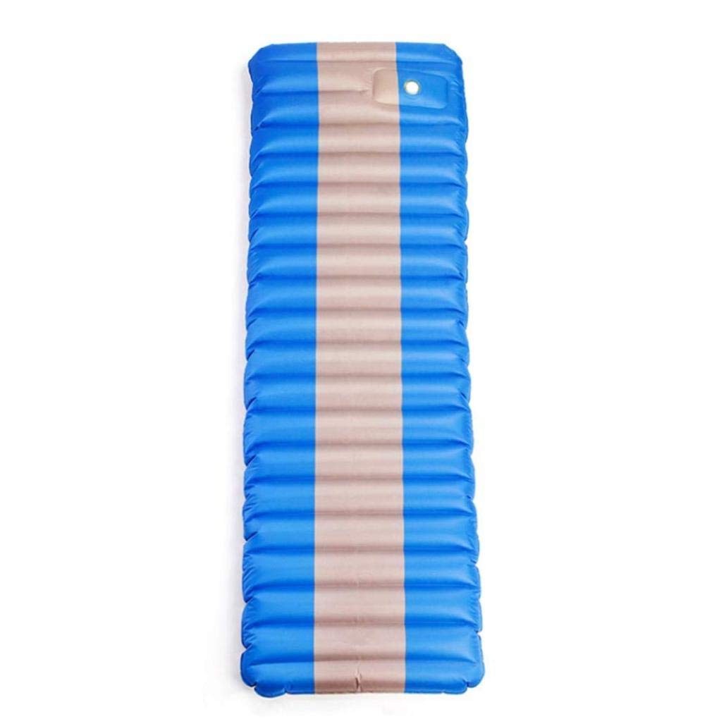 Килимок WANGLXST Outdoor Compact Waterproof Inflatable Camping Air Mattress Blue 74.8 x 27.6 x 4.72 дюймів, фото №1