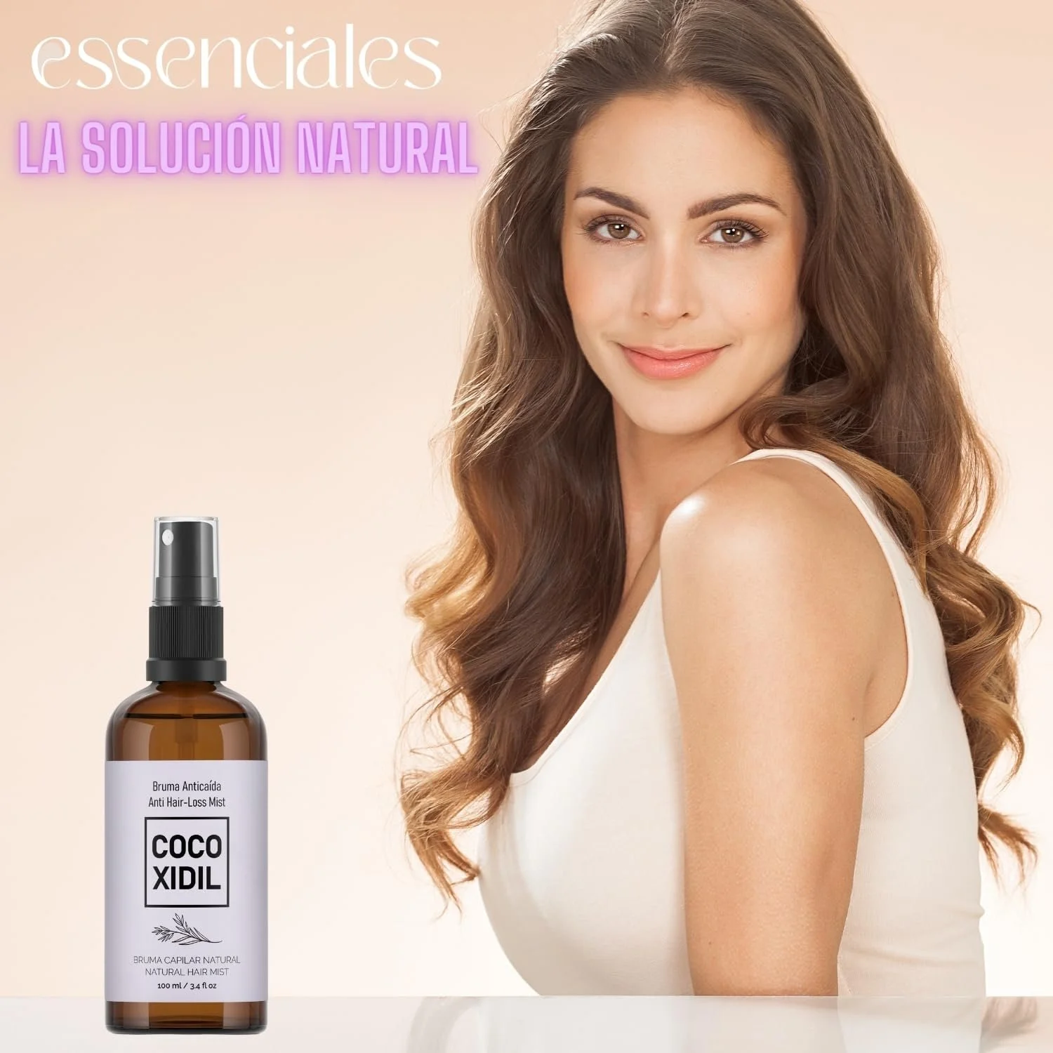 Тонік Essenciales COCOXIDIL Засіб від випадіння волосся для жінок Натуральна альтернатива міноксидилу, фото №2