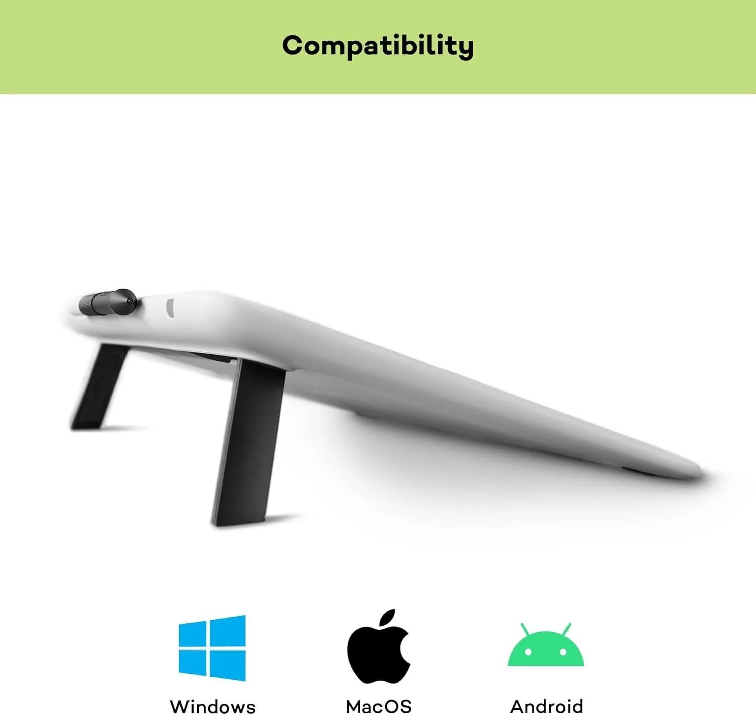 Графічний планшет 13.3'' Wacom One DTC133W0B / Full HD / 1920х1080 / Чорний/Сірий, фото №6
