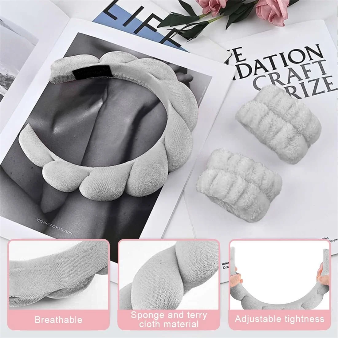 Обруч на голову Spa Bowknot Жіноча, фото №2