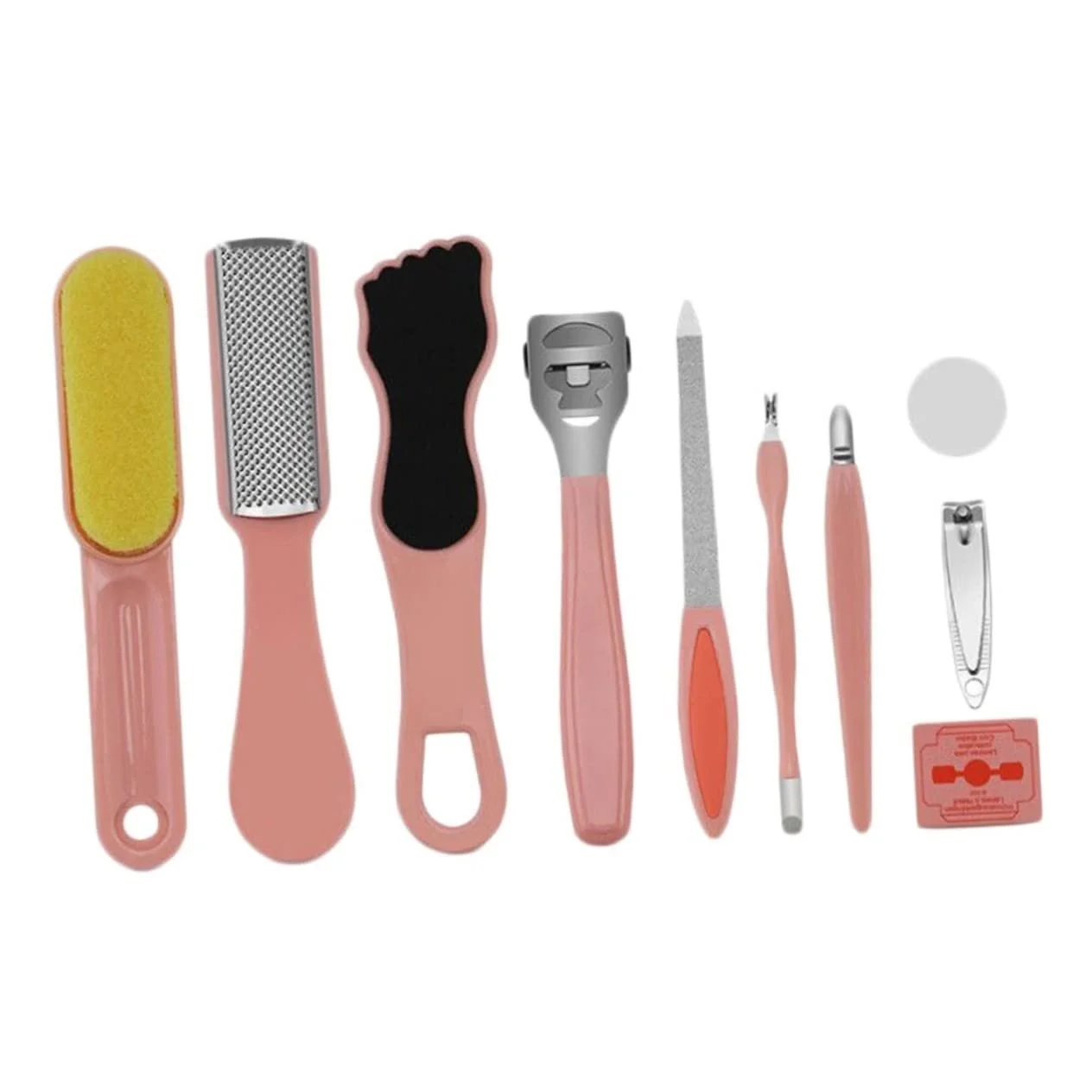 Набор инструментов для педикюра WRITWAA 10 штук, розовый, фото №9 Набор инструментов для педикюра WRITWAA 10 штук, розовый, фото №9