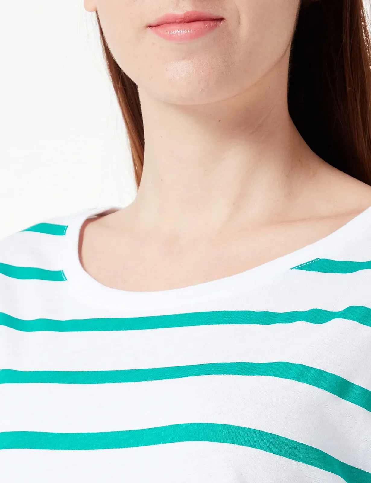 Рубашка с длинным рукавом LTB Yegama в полоску, перец зеленый, белый, S, фото №2