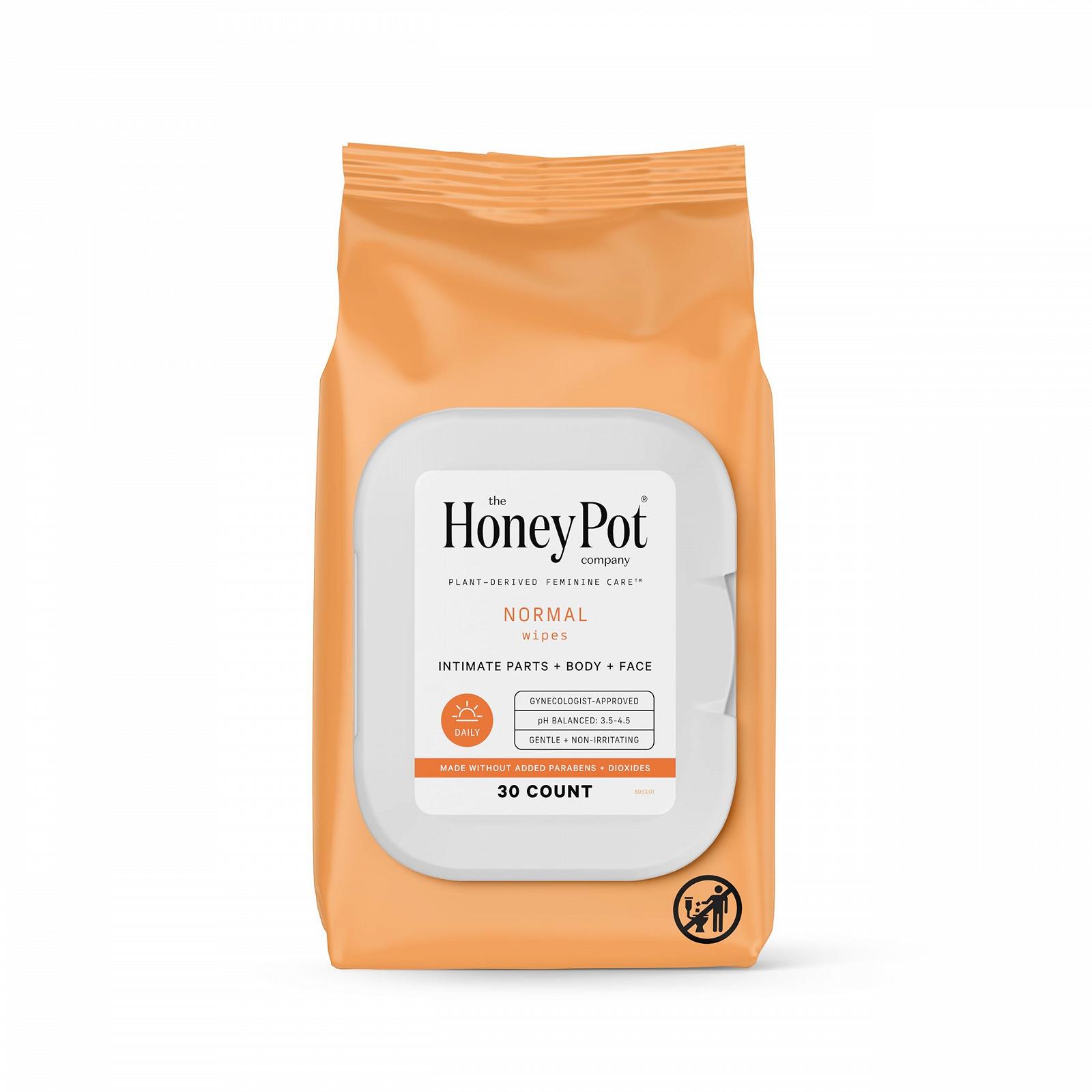 Вологі серветки The Honey Pot Regular для жінок, 30 шт, фото №1