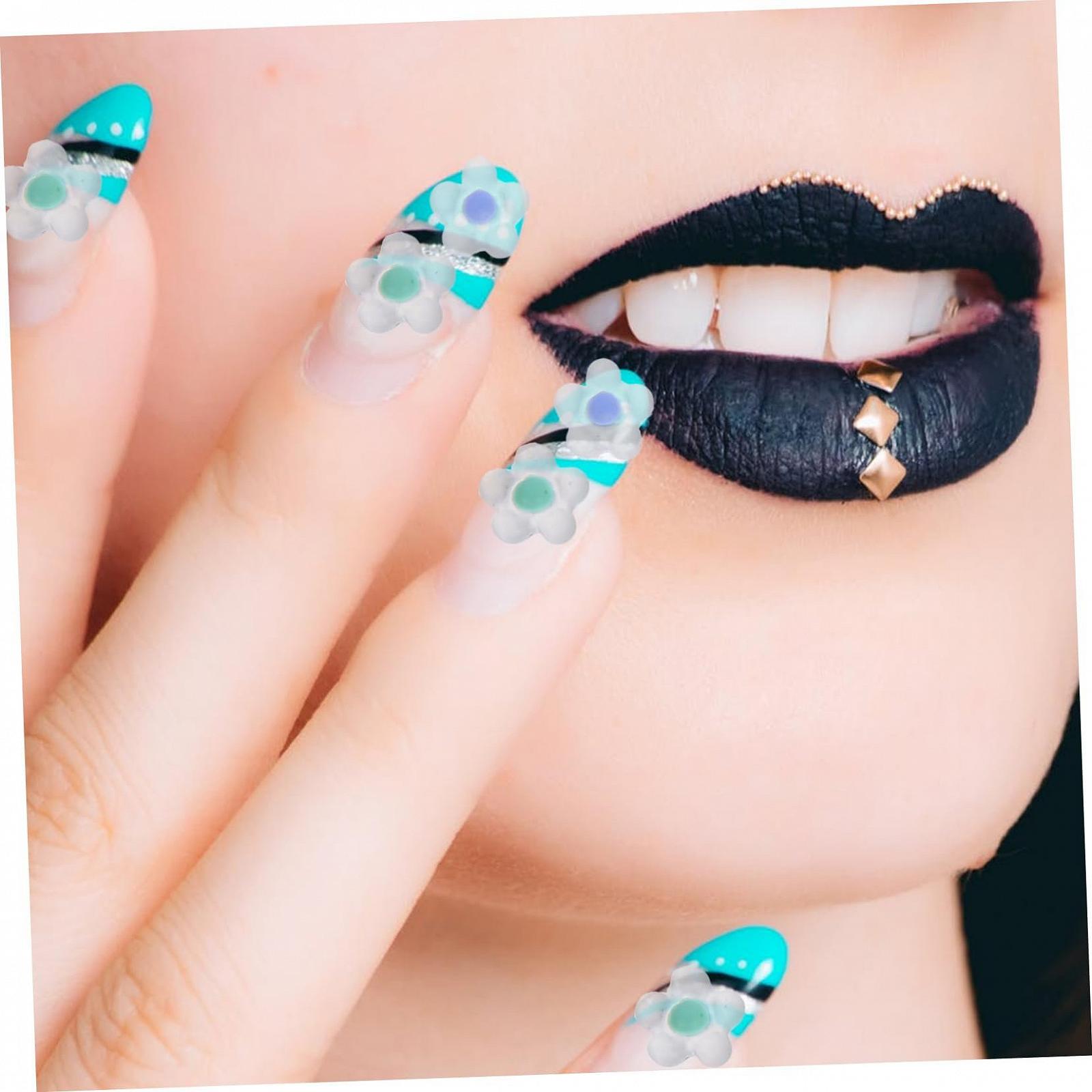 Наклейки для ногтей Цветы смола 100 шт * 2, фото №9