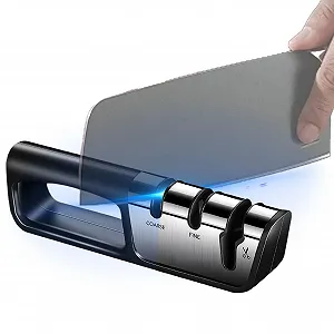 Точилка для ножів Chef Cutter Sharpener 3-ступінчаста ручна професійна - Фото 1