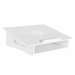 Подставка для ноутбука Vaguelly 1 шт. Материал: прочный, портативная подставка для охлаждения компьютера, регулируемая по высоте и эргономичная для офиса, белая, S - Фото 1