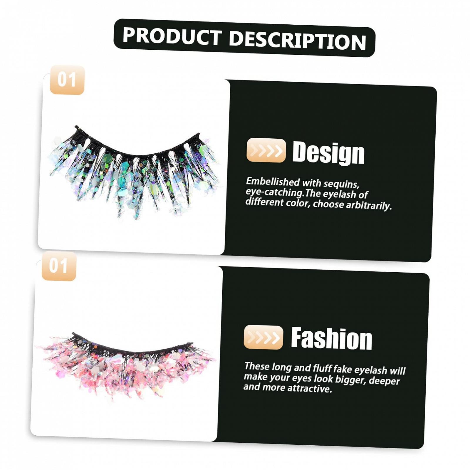 Накладные Ресницы Angoily 18 Пар Пайетки Длинные 3D Искусственное Волокно Бриллиант, фото №7 Накладные Ресницы Angoily 18 Пар Пайетки Длинные 3D Искусственное Волокно Бриллиант, фото №7