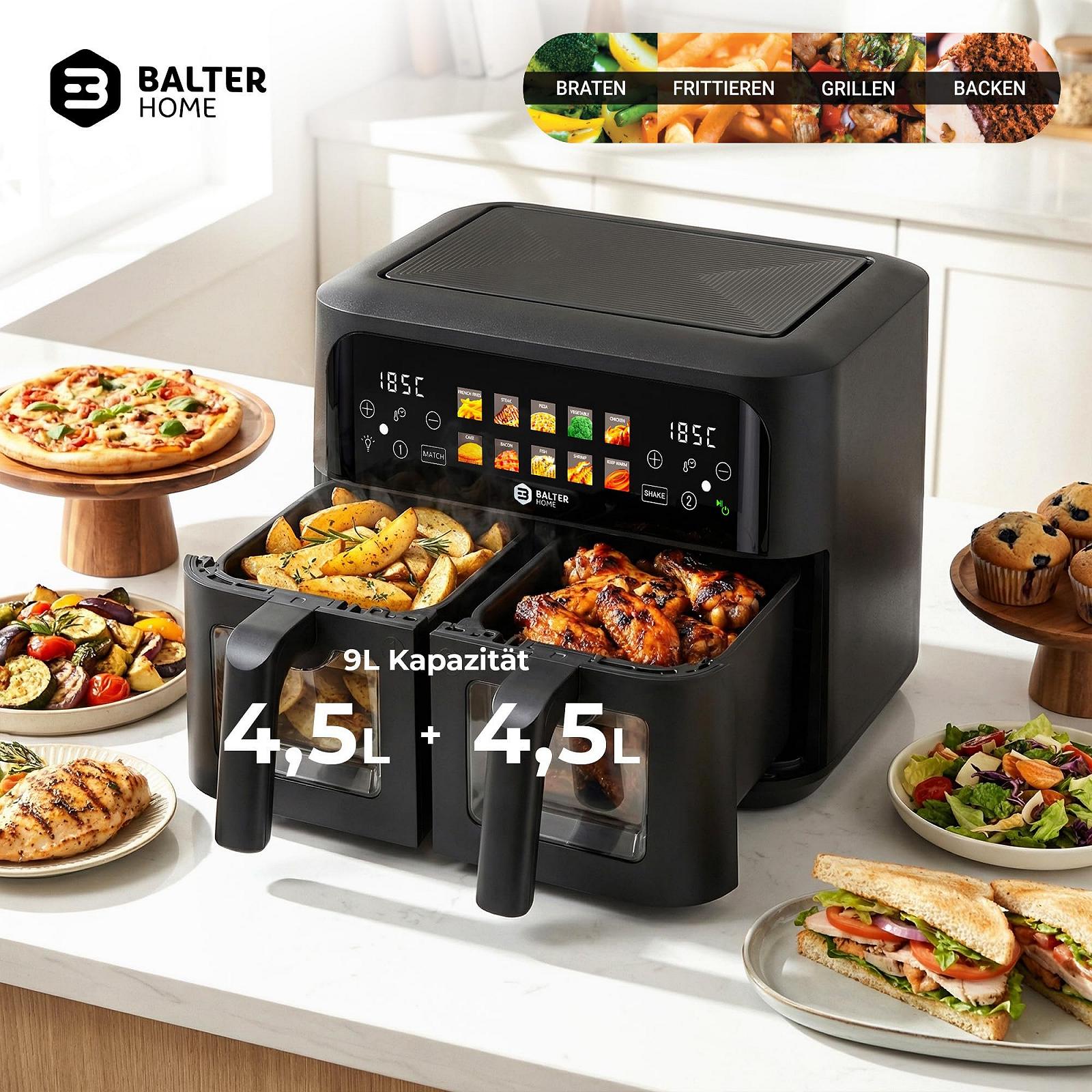 Мультипечь Balter HL-901 XXL 2 камеры 9 л 2400 Вт 10 программ, фото №7 Мультипечь Balter HL-901 XXL 2 камеры 9 л 2400 Вт 10 программ, фото №7