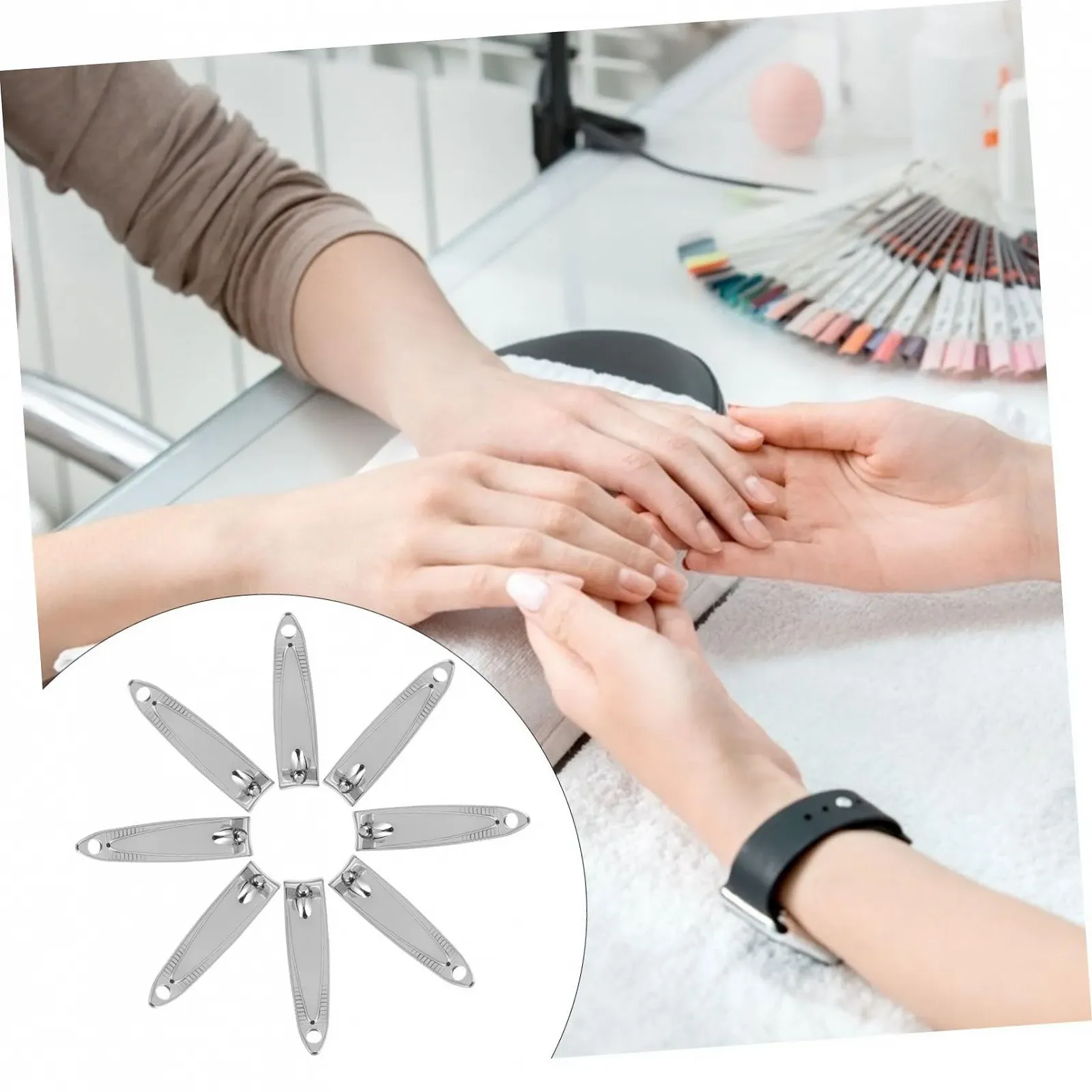 Кусачки для ногтей Beaupretty 20 шт. Брелок Кусачки для ногтей Металлические Кусачки для ногтей Маникюрные Кусачки для ногтей Кусачки для ухода за ногтями Серебряное покрытие, фото №5