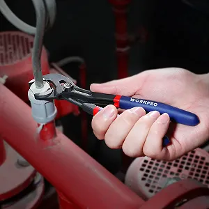 Водяные плоскогубцы WORKPRO Professional 180 мм Cr-V сталь Регулируемый быстросъемный механизм с пазом Макс. открытие 33 мм synthetic.ua - Фото 1