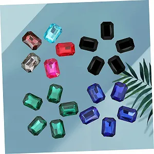 Стразы Восьмиугольные Разноцветные 50 шт. synthetic.ua - Фото 1