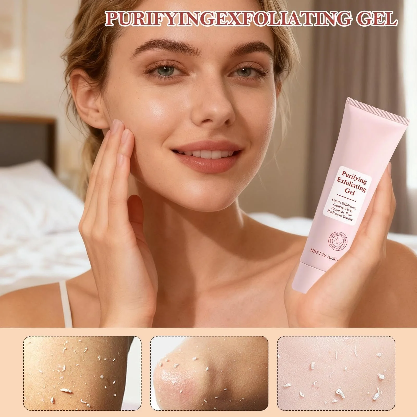 Гель для умывания 50 г, не липкий очищающий гель для ухода за кожей лица для женщин, подруг, семьи, жён, матерей, фото №3