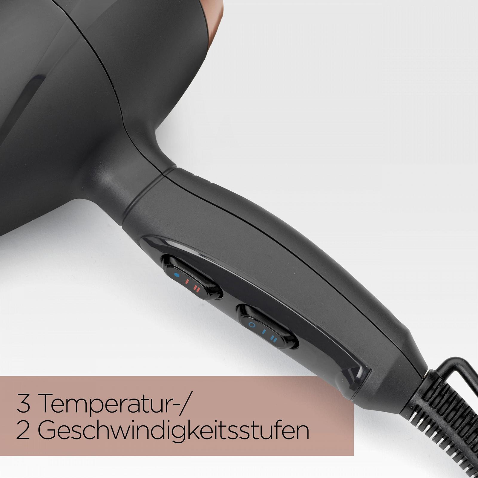 Фен BaByliss Smooth Pro 6709DE, 2100 Вт, с диффузором, ионная технология, 3 температурных режима, 2 скорости, черный, фото №3