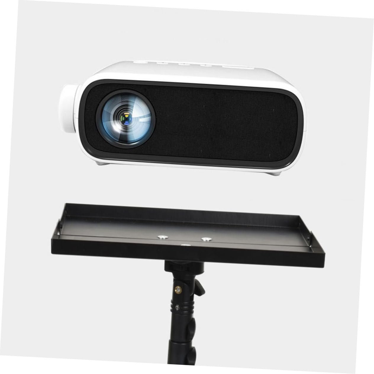 Стойка для проектора Veemoon с металлической полкой Портативный держатель для ноутбука, устойчивая подставка из металла Держатель для проектора Дополнительная полка, фото №5