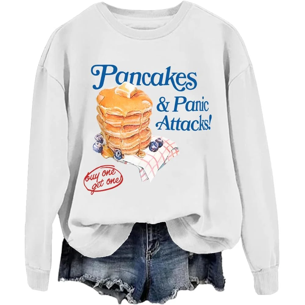 Свитшот Pancakes And Panic Attacks Unisex, фото №1
