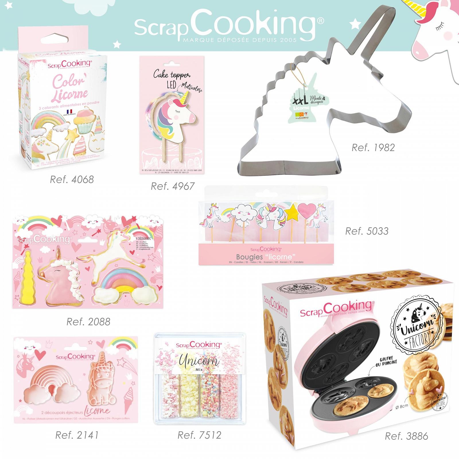 Вафельница ScrapCooking Unicorn Factory 3886 для вафель и блинов Unicorn Factory Характеристики Антипригарное покрытие Розовый, фото №7