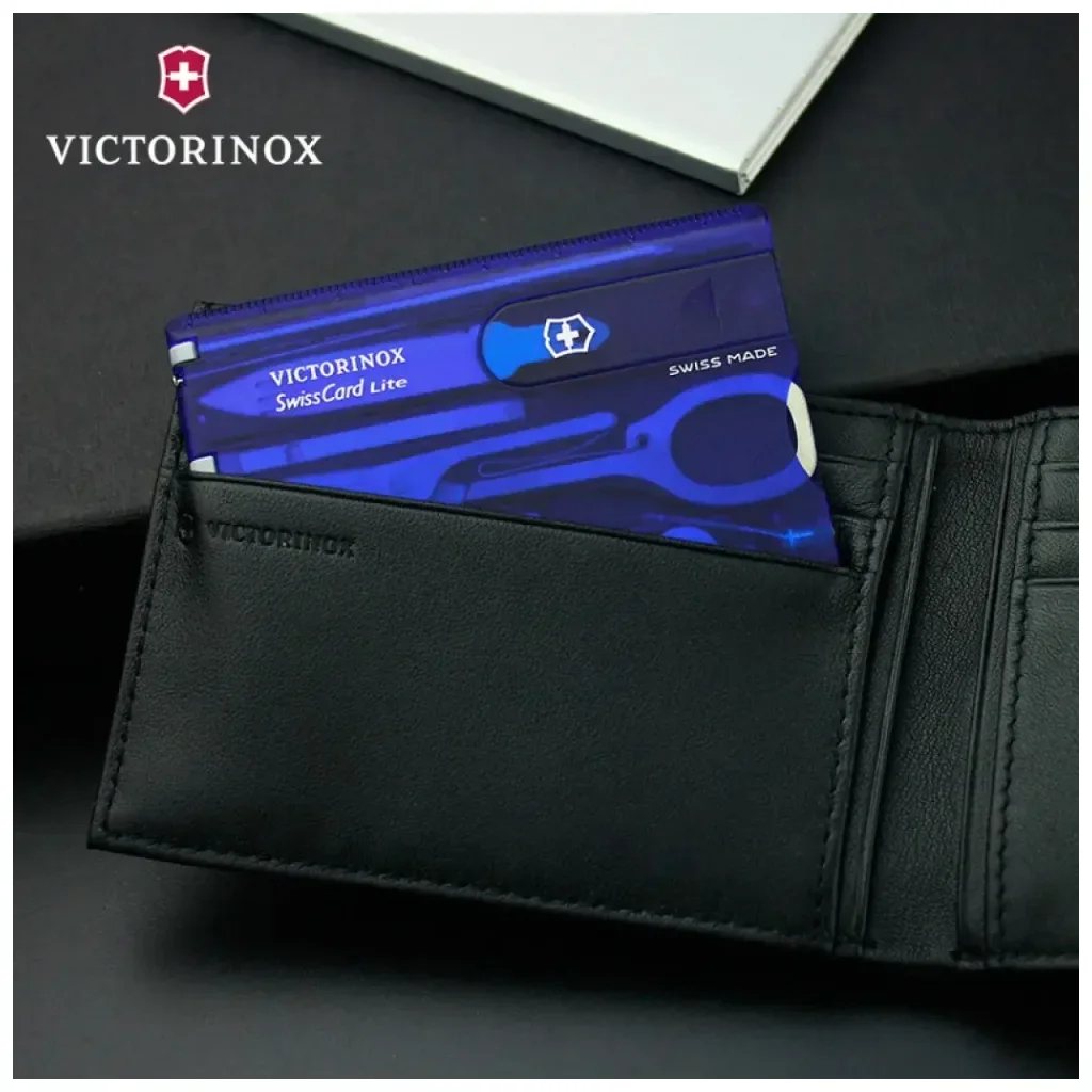 Нож Victorinox SwissCard Lite Transparent Blue (0.7322.T2), фото №9