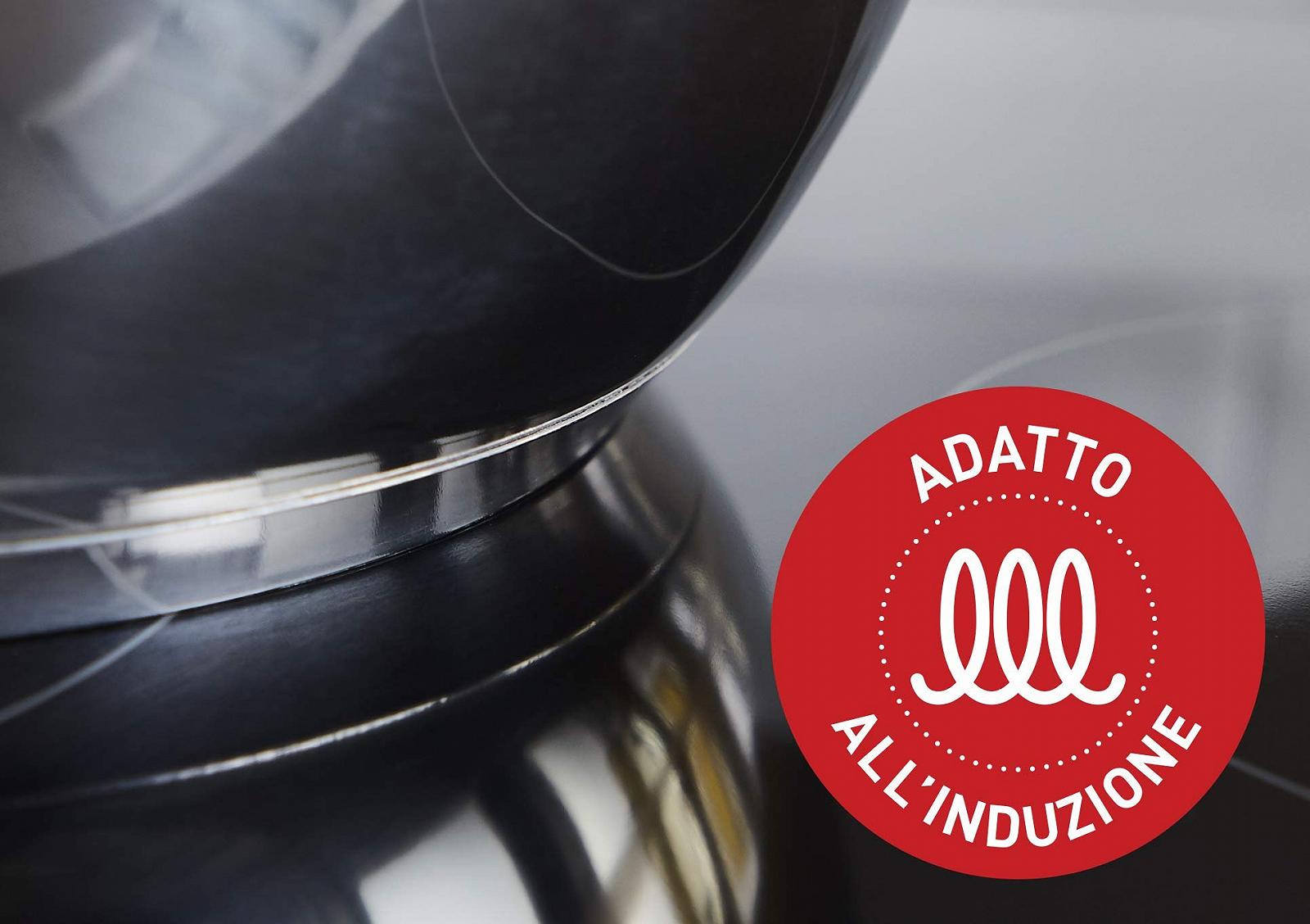 Кастрюля Lagostina Pratica 14 см с длинной ручкой для индукции нержавеющая сталь серая, фото №4