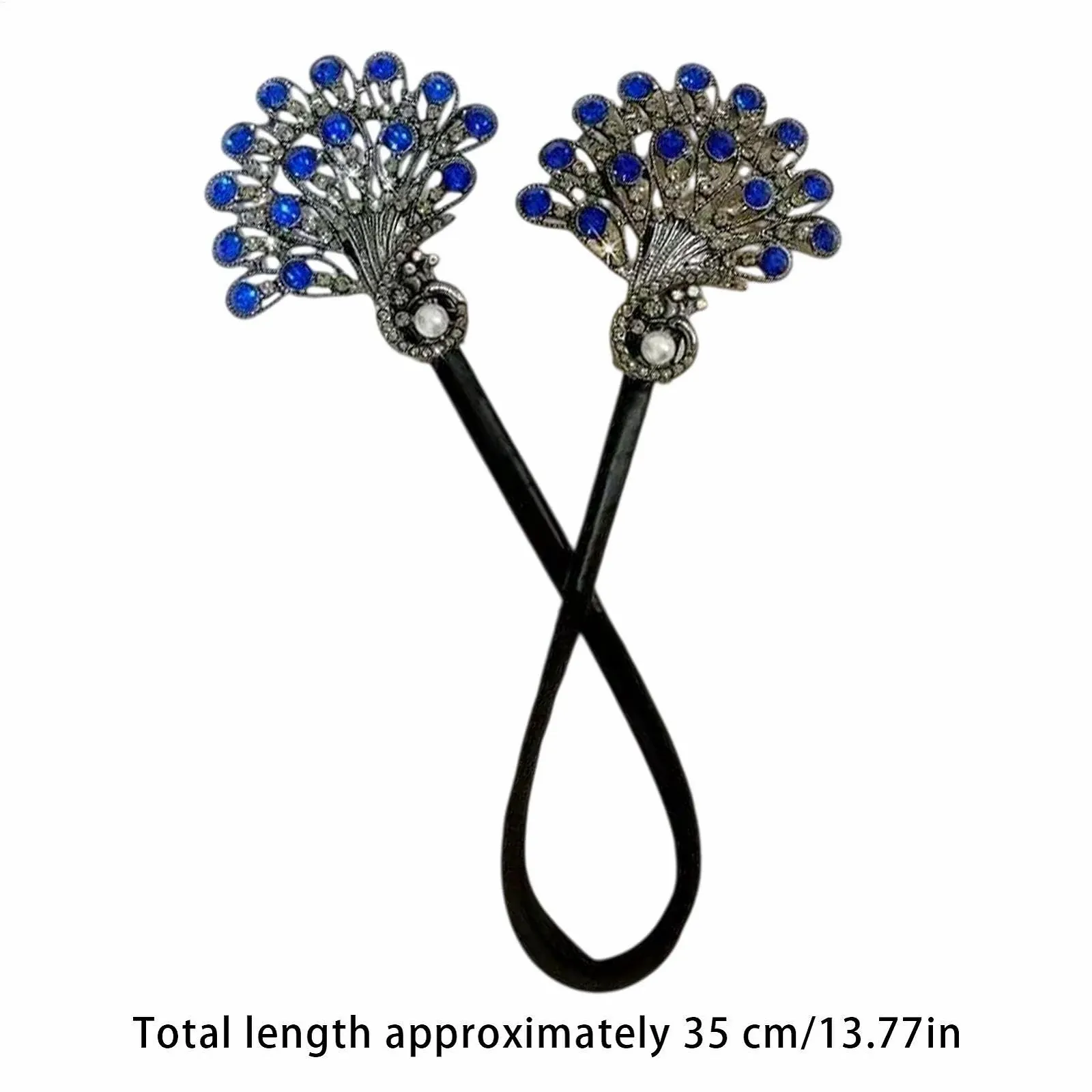 Краб для волосся Acunny PEAFOWL Павич зі стразами, фото №5 Краб для волосся Acunny PEAFOWL Павич зі стразами, фото №5