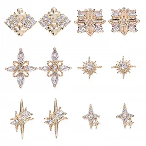 Набор украшений для ногтей 12 шт., стразы, подвески для женщин, для ногтей, стразы, подвески для маникюра, металл, стразы, для рукоделия, стразы - Фото 1