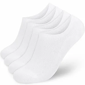Шкарпетки для кросівок дихаючі зручні, 2 пари білі, 35 - 39 - Фото 1