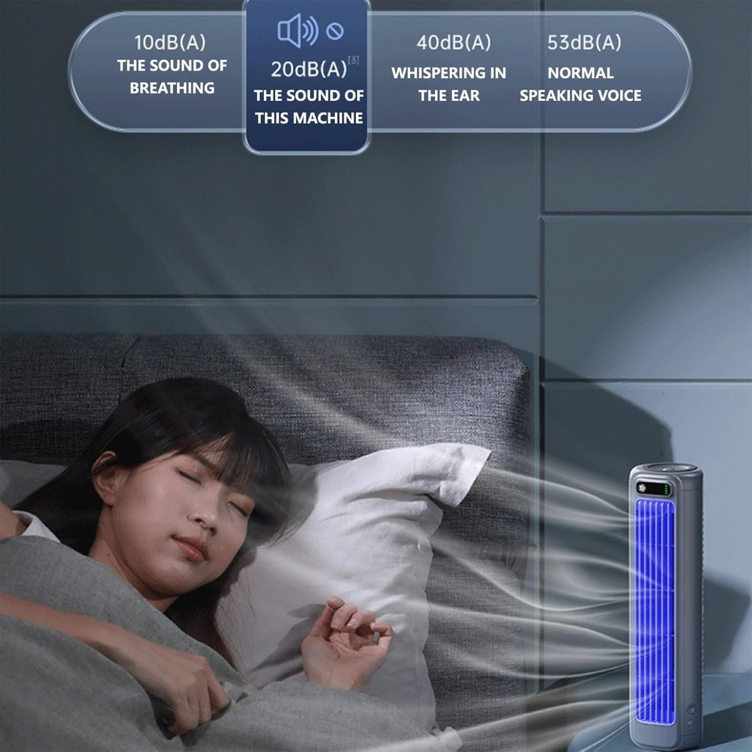 Мобільний кондиціонер iMQUVTY Outfany Cooling Ace 3.0 настільний баштовий 3 швидкості 2000 mAh Безшумний, фото №5