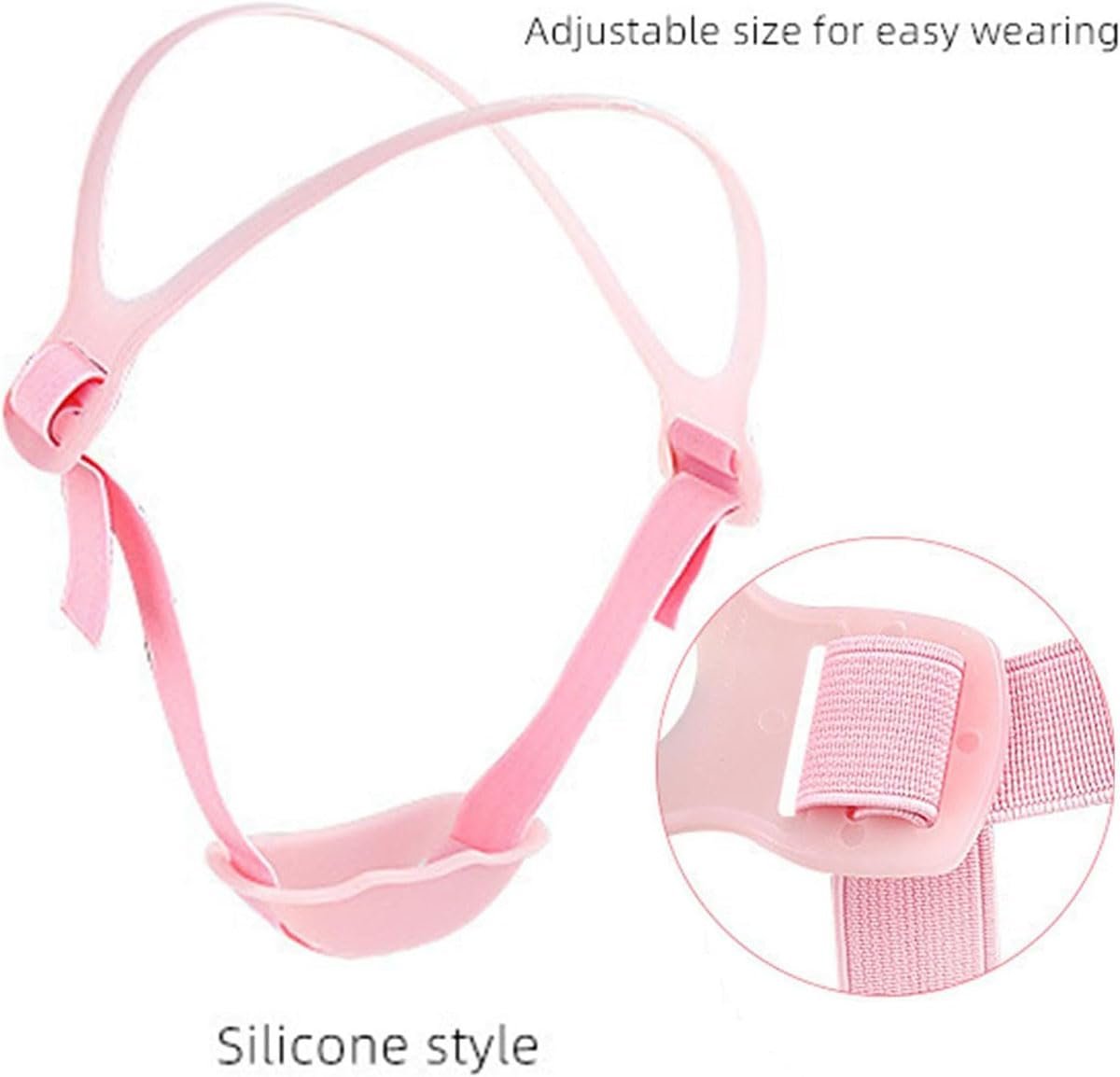 Ремінець на підборіддя проти хропіння Еластичний для корекції дихання ротом Тримає рот закритим, фото №6