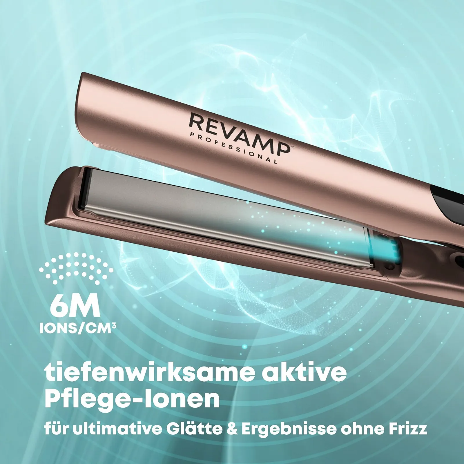 Выпрямитель для волос REVAMP Dynamic Radiance Straight & Style Ion керамический с удлиненными пластинами, фото №3 Выпрямитель для волос REVAMP Dynamic Radiance Straight & Style Ion керамический с удлиненными пластинами, фото №3