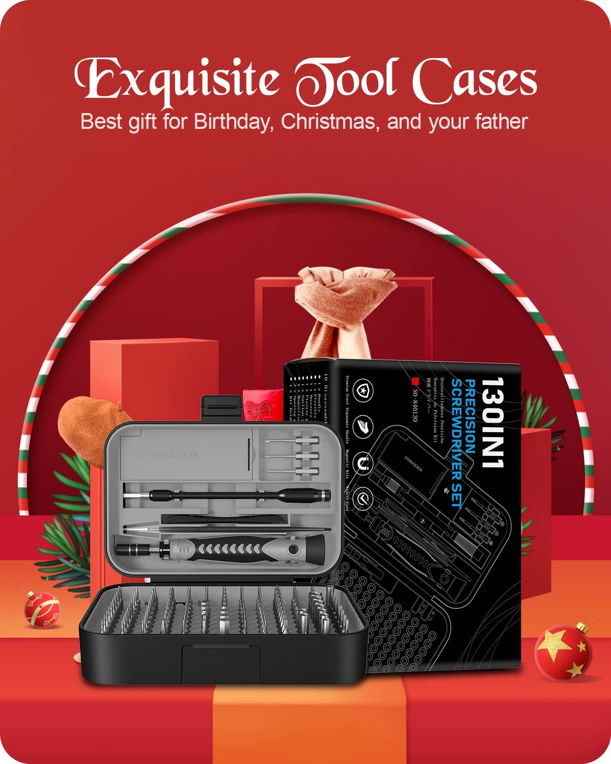 Набір викруток SOONAN 130 в 1 Precision Mechanic для телефону, ноутбука, іграшок, годинників, камери, окулярів, фото №6