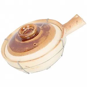 Керамический горшок для запекания Balacoo с одной ручкой, с крышкой с отверстием для пара, белый - Фото 1