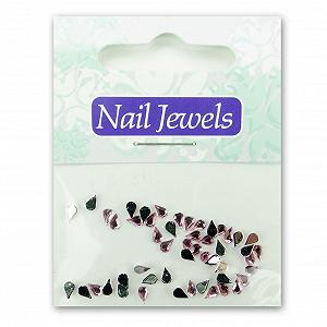 Капли со стразами для ногтей EigenArt Акрил Розовый - Фото 1