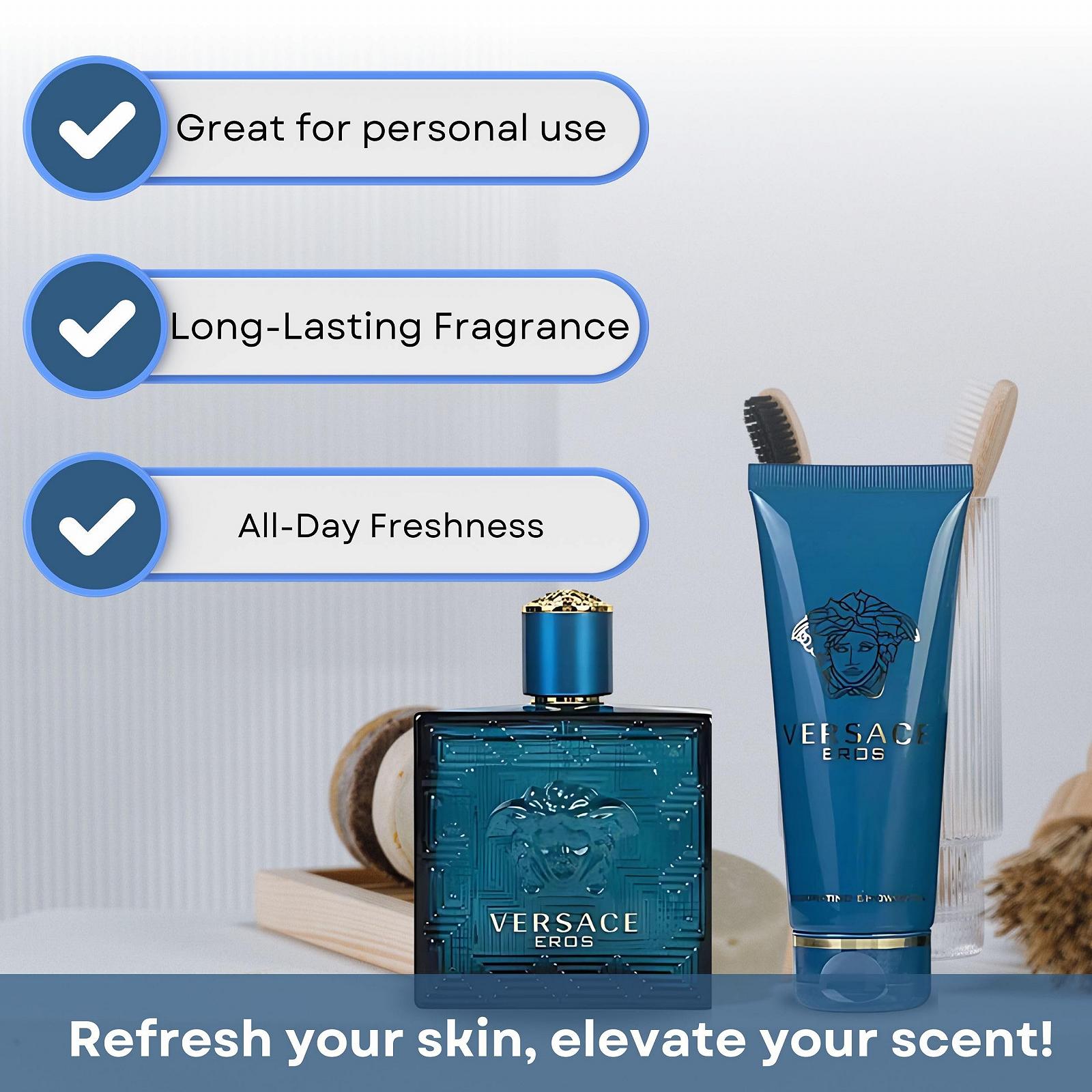 Гель для душу Versace Eros VER740074 синій, фото №4