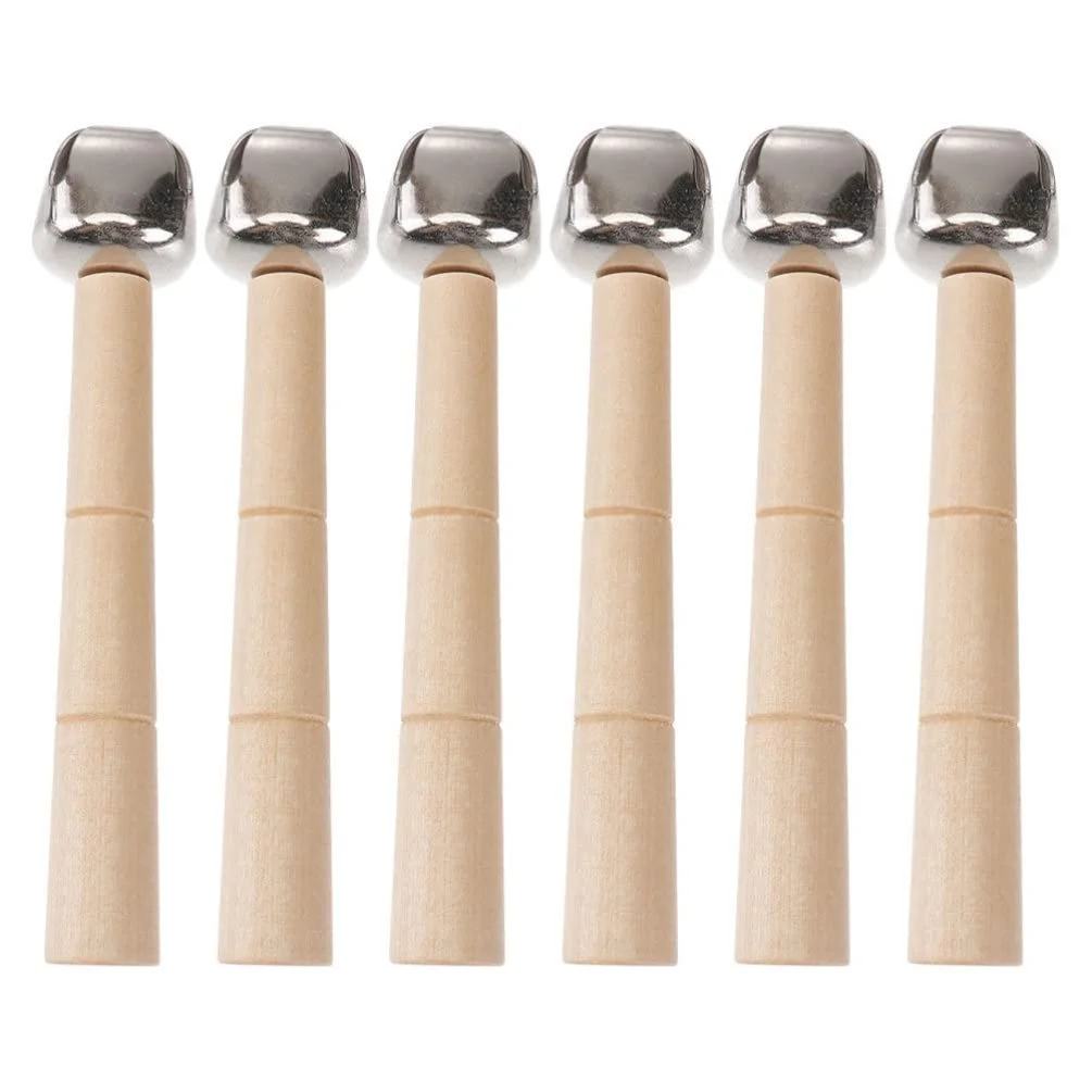 Дерев'яна паличка-брязкальце, 6 штук, музичні інструменти, брязкальця, ударні інструменти, ритмічні інструменти, іграшка, фото №1