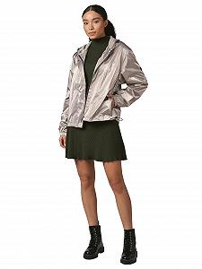 Куртка-бомбер Ragwear Cezanna Shine YOUMODO Легкая женская переходная куртка-бомбер светоотражающая Oversize с капюшоном, металлический вид - Фото 1