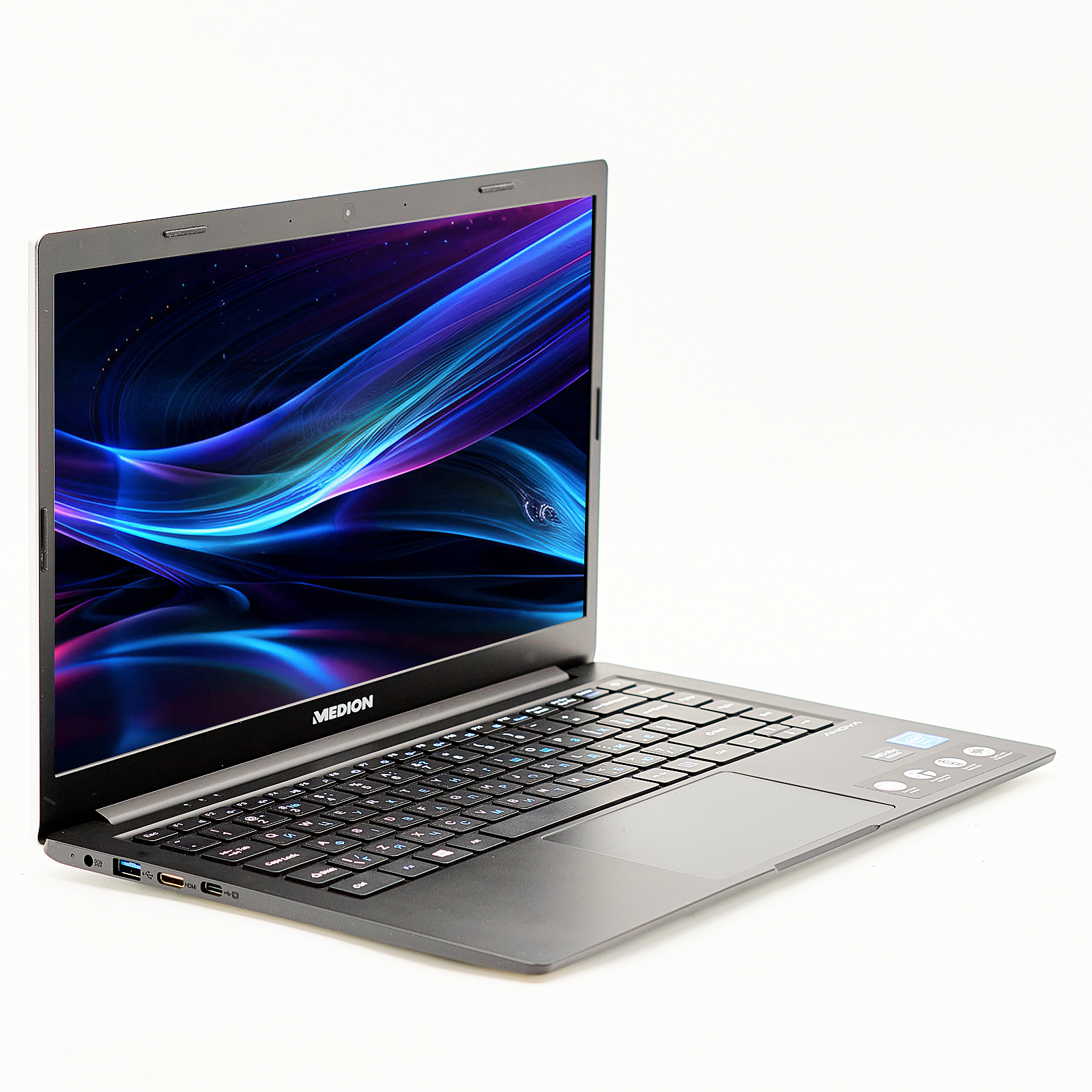 Ноутбук 14" Medion (Lenovo Group) Akoya E4251 Intel RAM 4 ГБ SSD 128 ГБ + eMMC 64 ГБ FullHD IPS Метал, фото №2