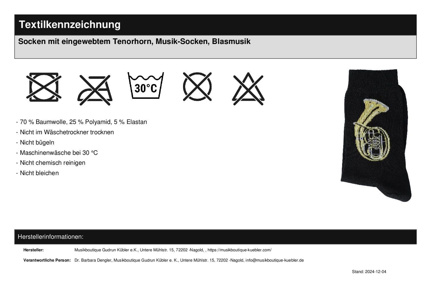 Музыкальные носки с самодельным тенор-горном, латунная музыка 1 пара, фото №2 Музыкальные носки с самодельным тенор-горном, латунная музыка 1 пара, фото №2